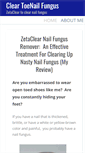Mobile Screenshot of cleartoenailfungus.com