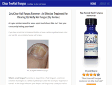 Tablet Screenshot of cleartoenailfungus.com